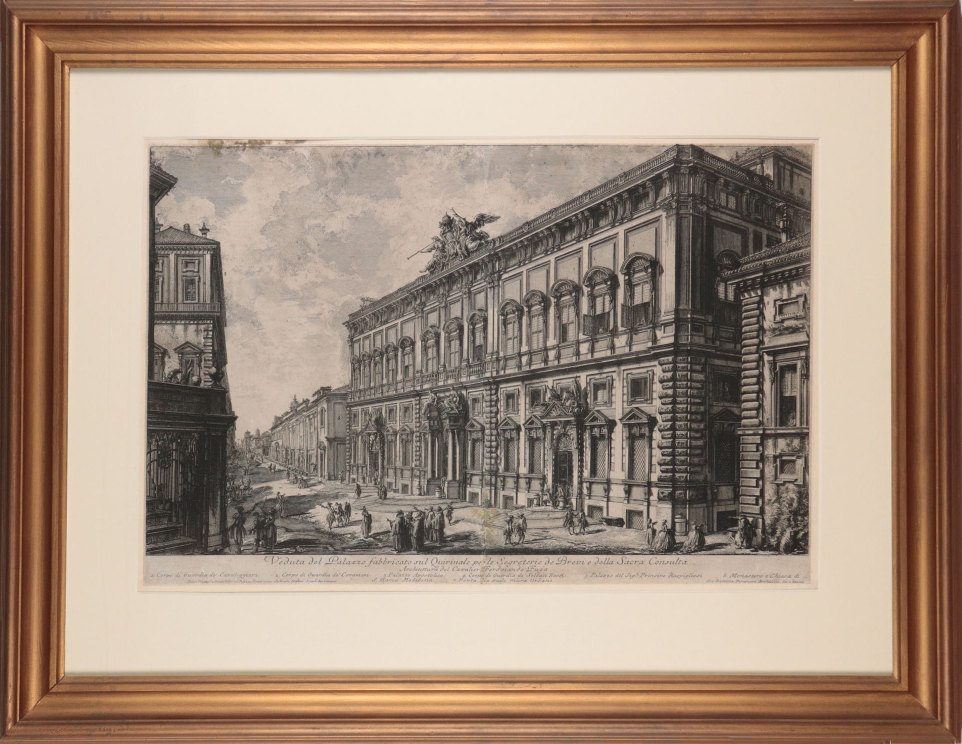 Piranesi, Giovanni Battista - "Quirinalspalast"