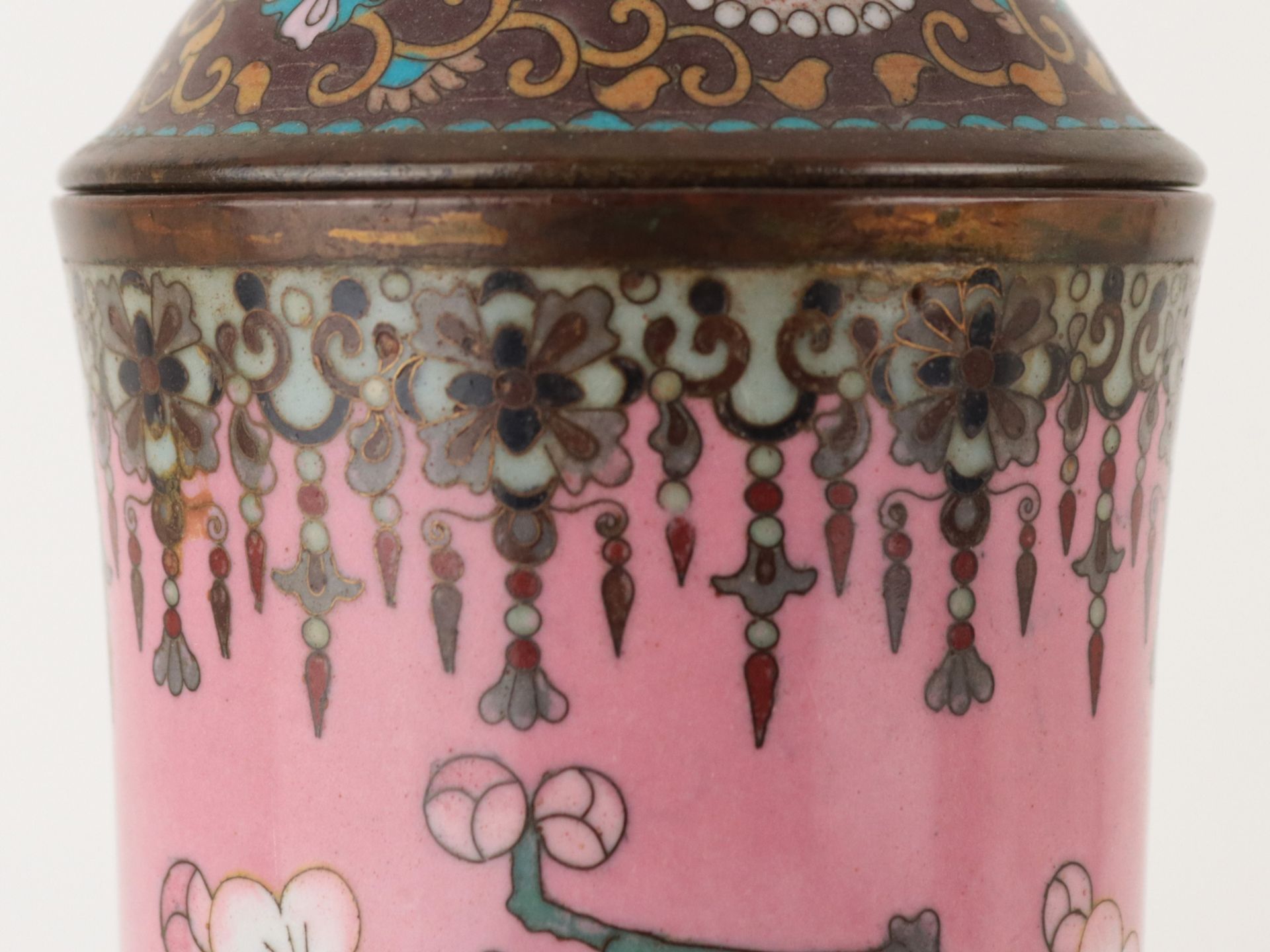 Cloisonnè - Vase - Bild 5 aus 6