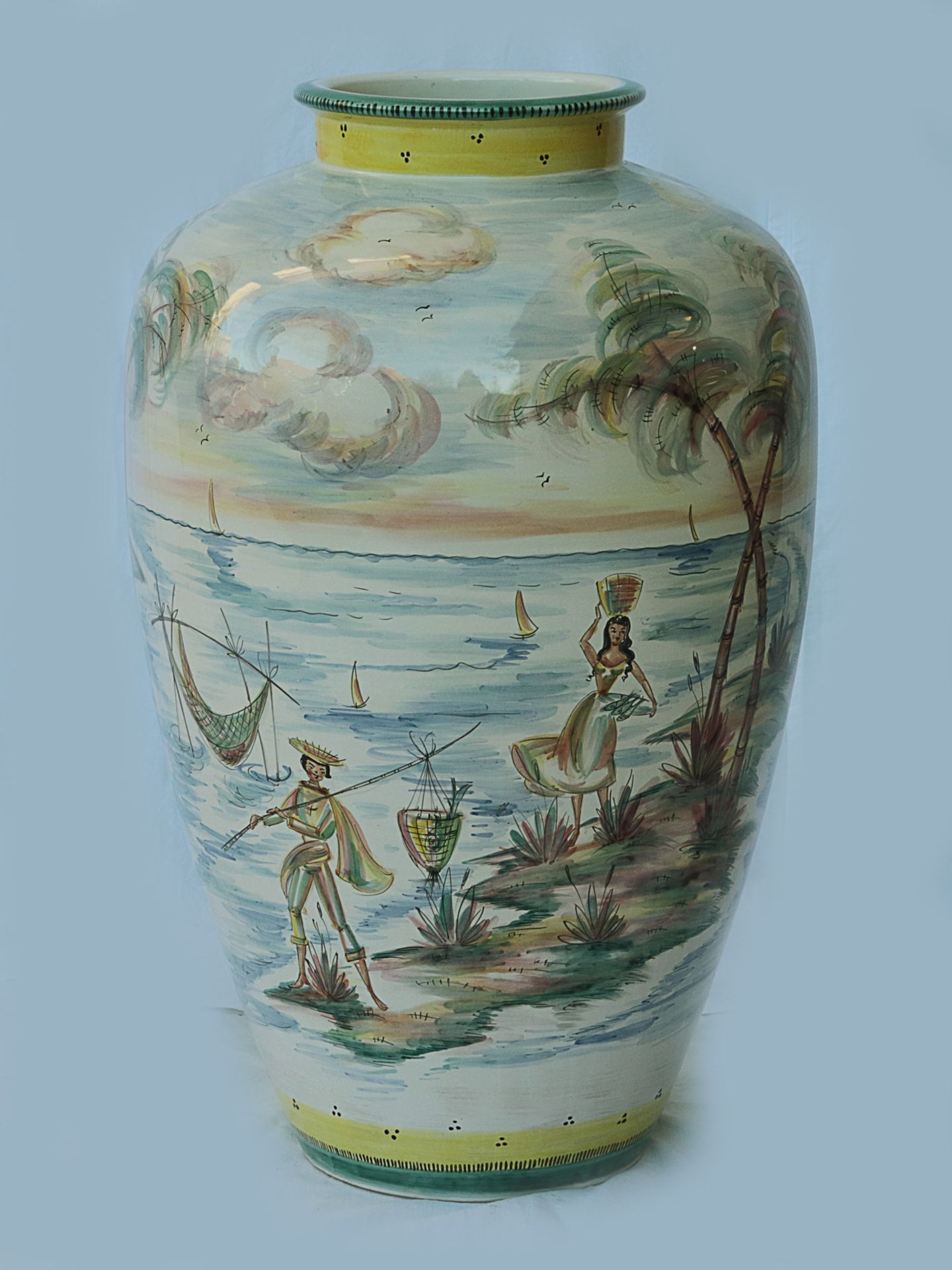 Ulmer Keramik - Große Bodenvase