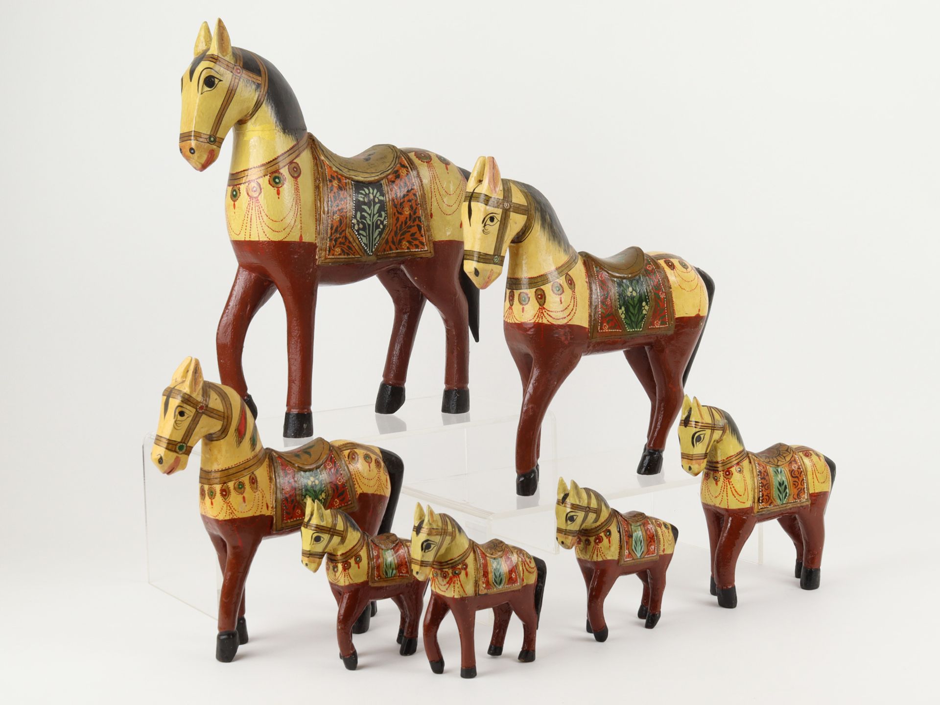 Holzfiguren - Pferde
