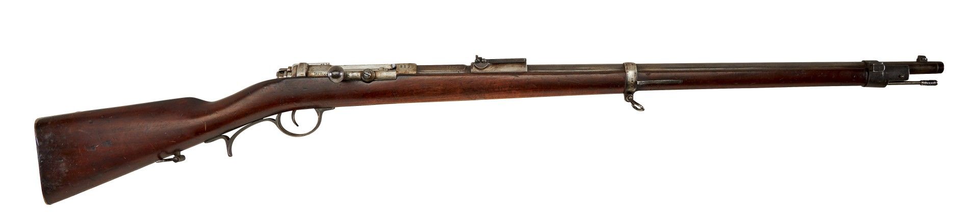 Jäger - Büchse M 71 Hersteller: Gewehrfabrik DANZIG Kal.: 11,15 x 60mm R S.Nr.: 5839 a nrgl.