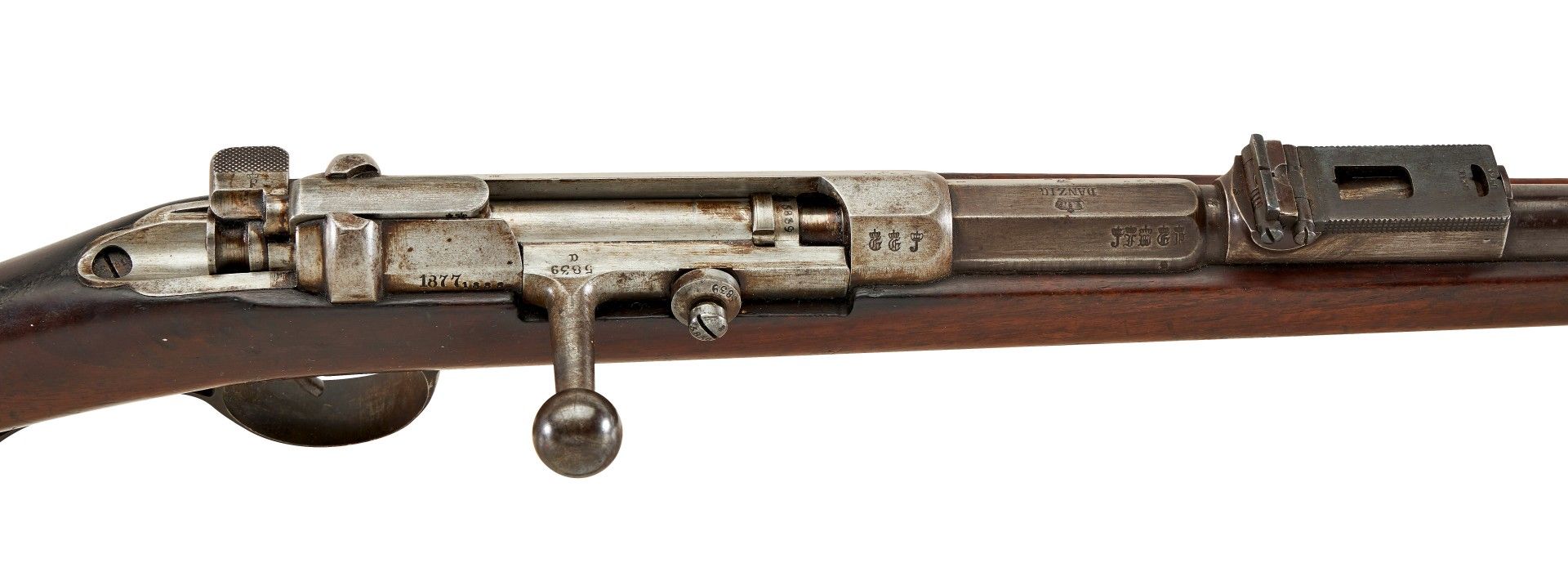 Jäger - Büchse M 71 Hersteller: Gewehrfabrik DANZIG Kal.: 11,15 x 60mm R S.Nr.: 5839 a nrgl. - Image 3 of 4