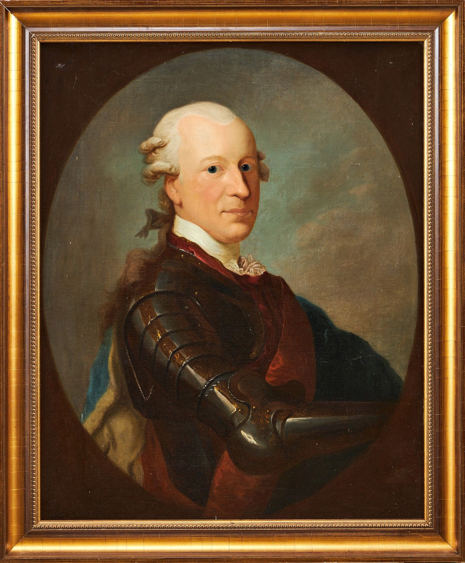 Anton Graff (Werkstatt ) "Bildnis des Karl Wilhelm Ferdinand von Braunschweig-Wolfenbüttel". - Image 2 of 2