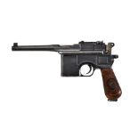 Halbautomatische Pistole Mod.: C 96 Herst.: Waffenfabrik Mauser Oberndorf a.N. Kal.: 9mm Luger S...