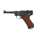 Halbautomatische Pistole Mod.: P. 08 (Polizei) Herst.: DWM Baujahr: 1921 Deutsche Waffen- und Mu...