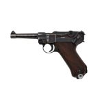 Halbautomatische Pistole Mod.: 08 Herst.: byf 42 Kal.: 9mm Luger S.Nr.: 4505 m