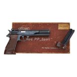 Halbautomatische Pistole Mod.: Walther PP Sport C Herst.: Waffenfabrik Carl Walther Ulm/Donau Ka...