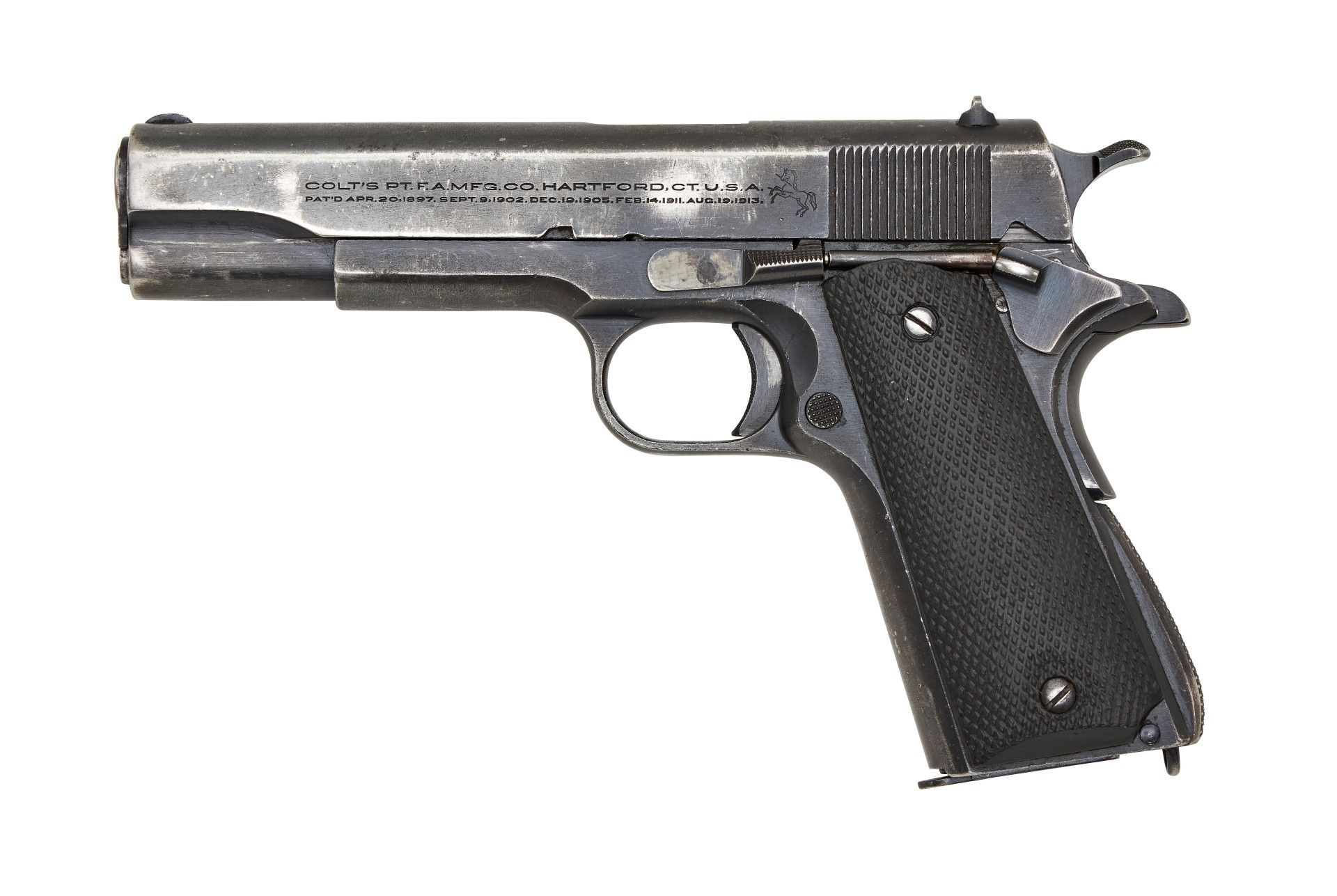 Pistole Colt Mod. 1911 A1 aus dem Argentinien - Kontrakt (Mod.1927) S.Nr.: 7351 Kaliber: .45 ACP...