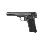 Halbautomatische Pistole Mod.: FN 1910/22 Herst.: FN Herstal S.Nr.: 139538 Kal.: 7,65 mm Brw.