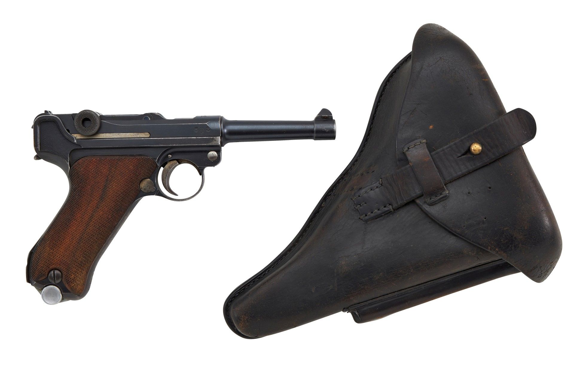 Halbautomatische Pistole Mod.: P. 08 (Polizei) Herst.: DWM Baujahr: 1921 Deutsche Waffen- und Mu... - Image 6 of 6