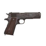 Pistole Colt Mod. 1911 A1 S.Nr.: 1374670 Kaliber: .45 ACP Hersteller: Remington Rand Inc. Syracu...