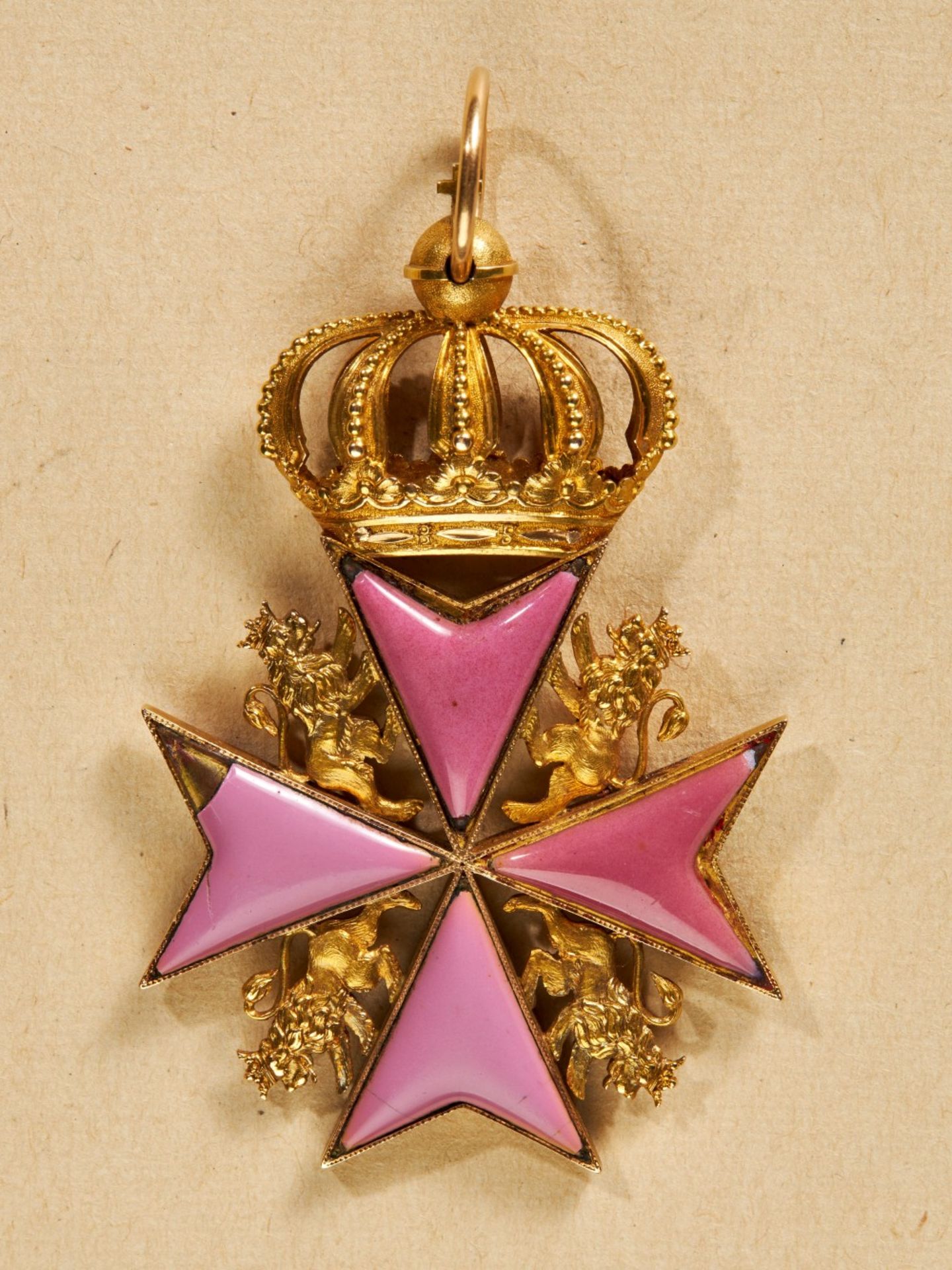Orden Pour la Vertu Militaire: Ordenskreuz mit Krone, verliehen am 16.09.1849 an Oberst Theodor ... - Bild 7 aus 8