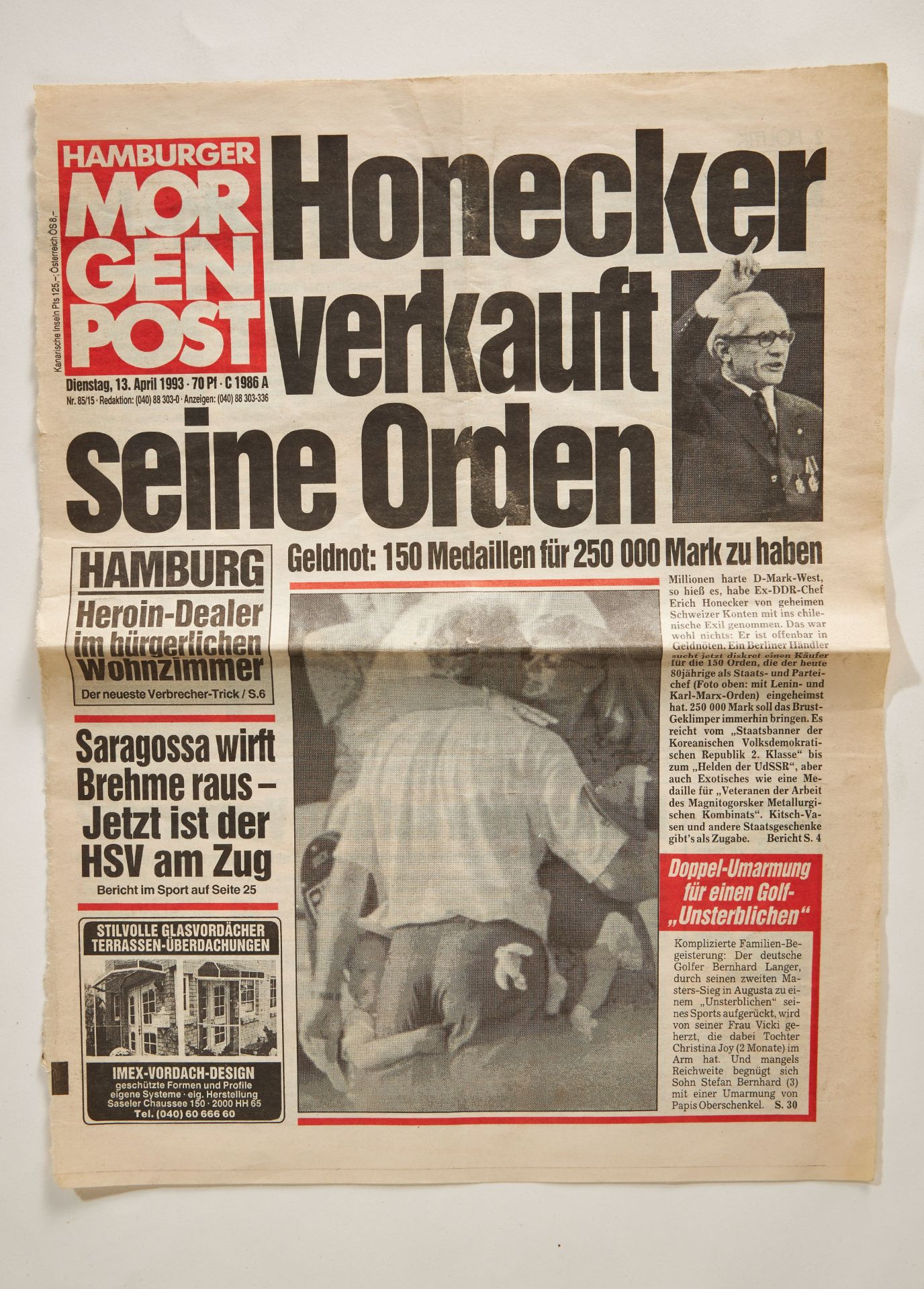 Honecker Prozeß gewonnen !