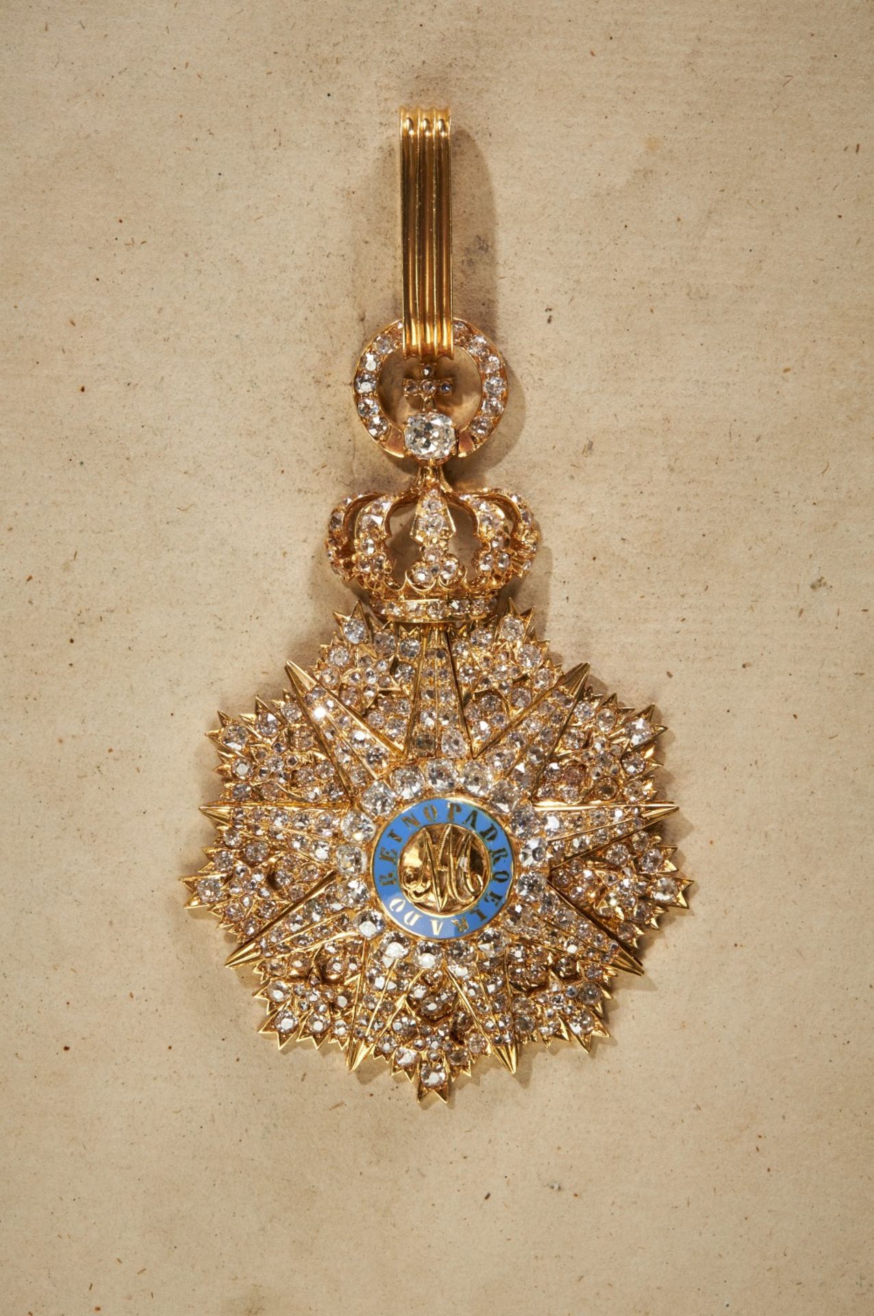 Portugal: Order of our Lady of Villa Vicosa - Neck Badge with Brilliants. - Image 7 of 7