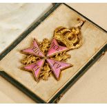 Orden Pour la Vertu Militaire: Ordenskreuz mit Krone, verliehen am 16.09.1849 an Oberst Theodor ...