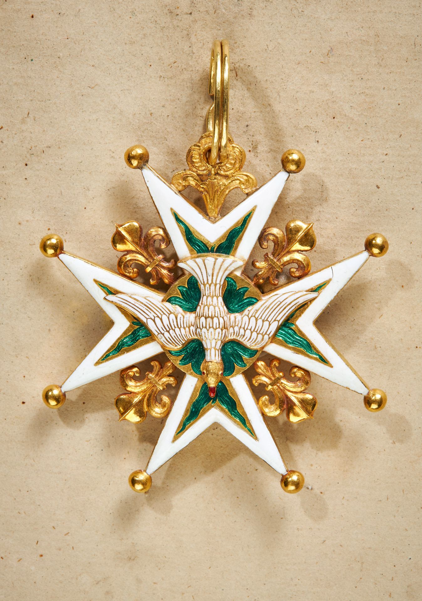 Orden vom Heiligen Geist (Ordre de Saint Esprit) - Ordenskreuz. - Image 5 of 5