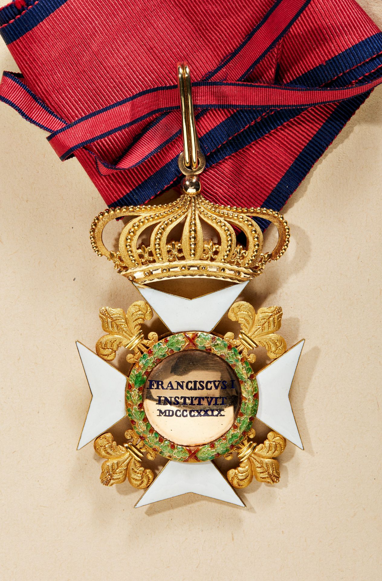 Königreich beider Sizilien : Orden Franz I. - Kommandeurkreuz. - Bild 2 aus 2