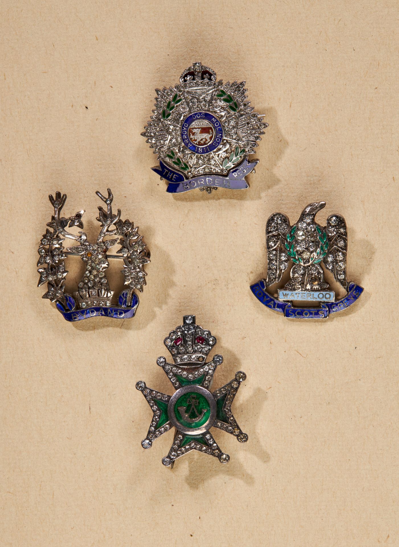 Grossbritannien : Sweetheart Brooch eines Infanterieregiments