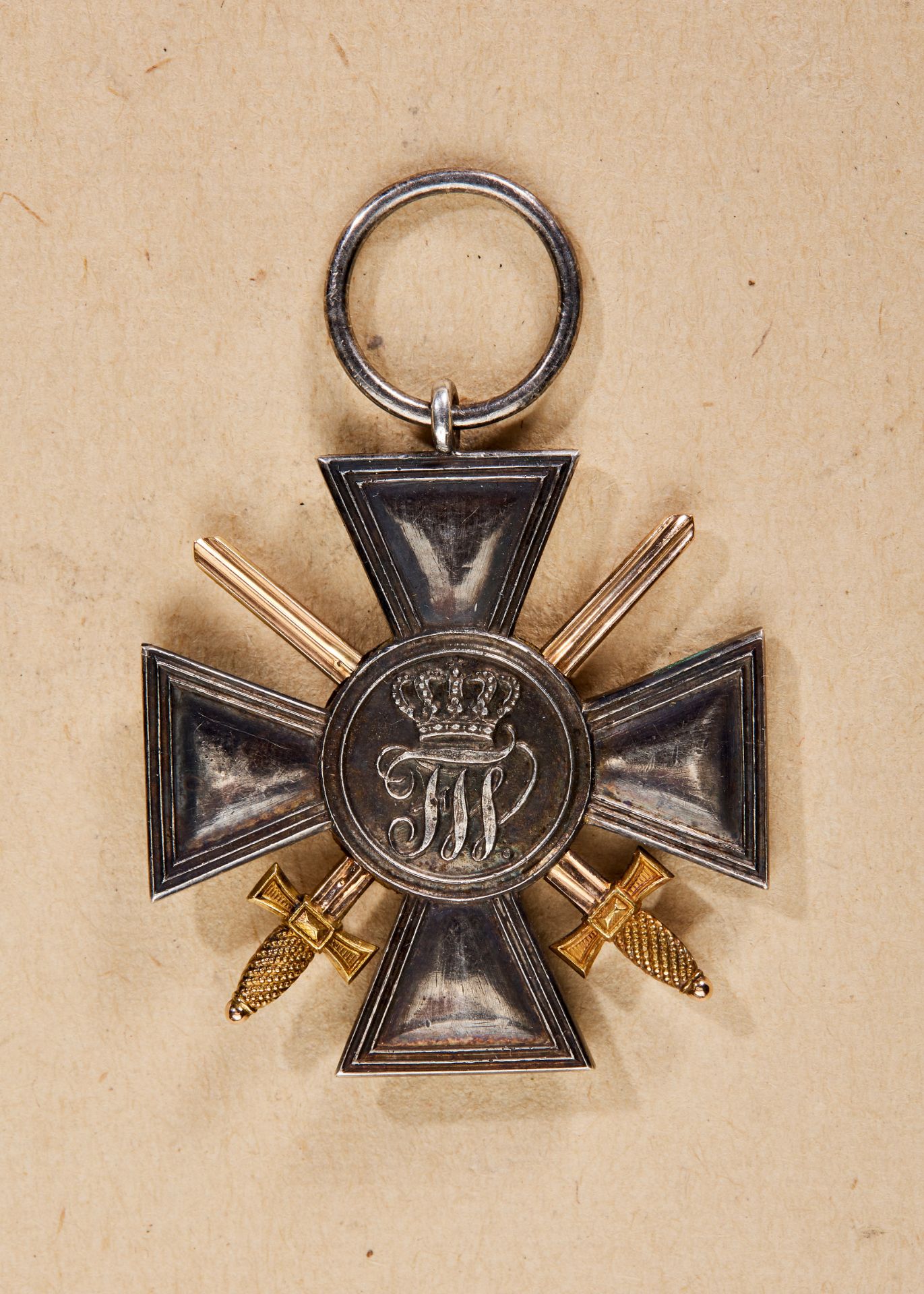 Preußen : Roter Adler Orden 4. Klasse mit Schwertern, Modell mit glatten Kreuzarmen der Kriege 1... - Bild 2 aus 3