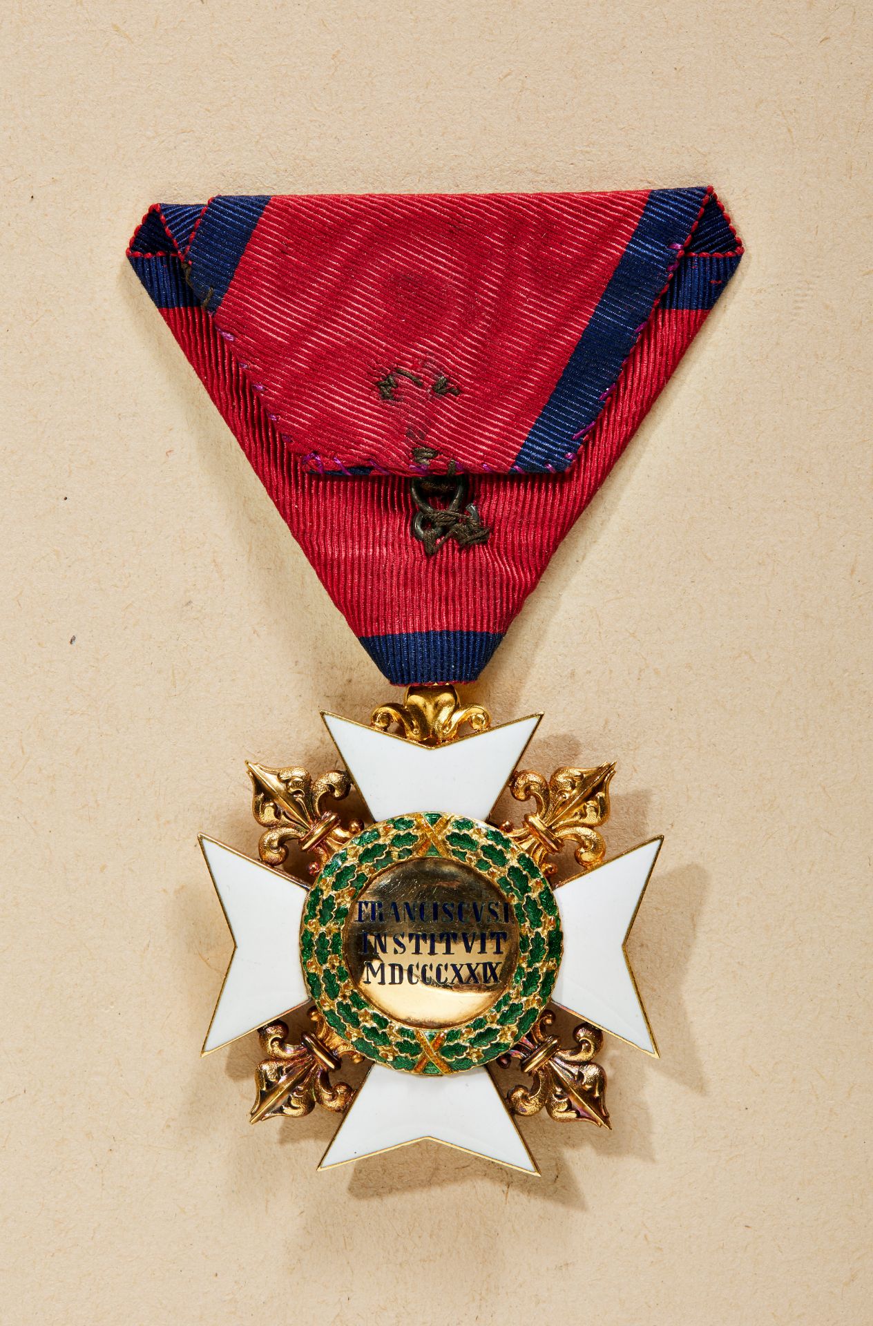 Königreich beider Sizilien : Orden König Franz I. 1829-1860. Kreuz der Ritter. - Bild 2 aus 2
