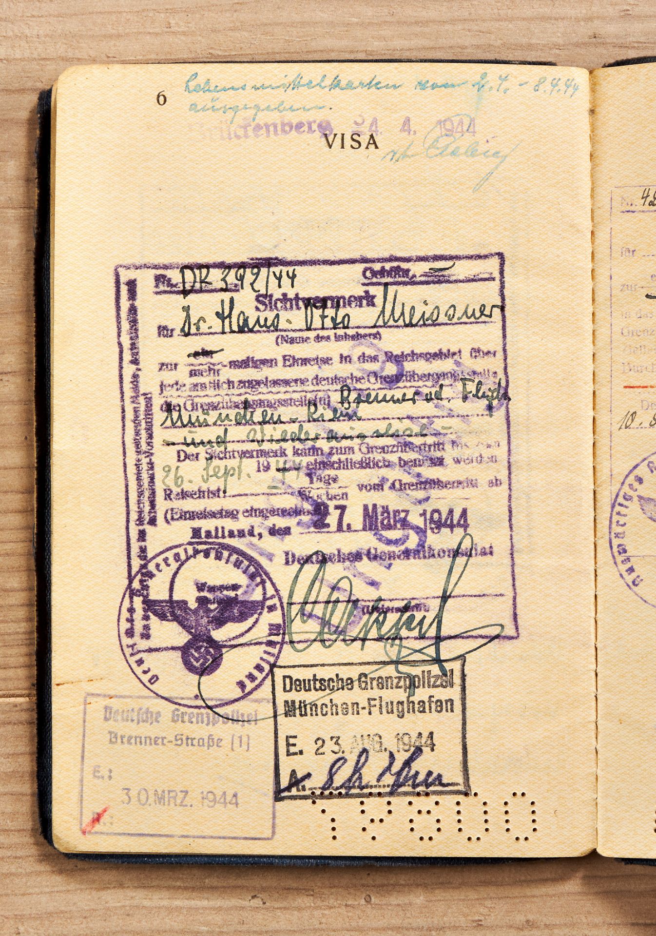 Führende Persönlichkeiten des 3.Reiches : Diplomatenpass Dr. Hans-Otto Meissner - Bild 5 aus 5