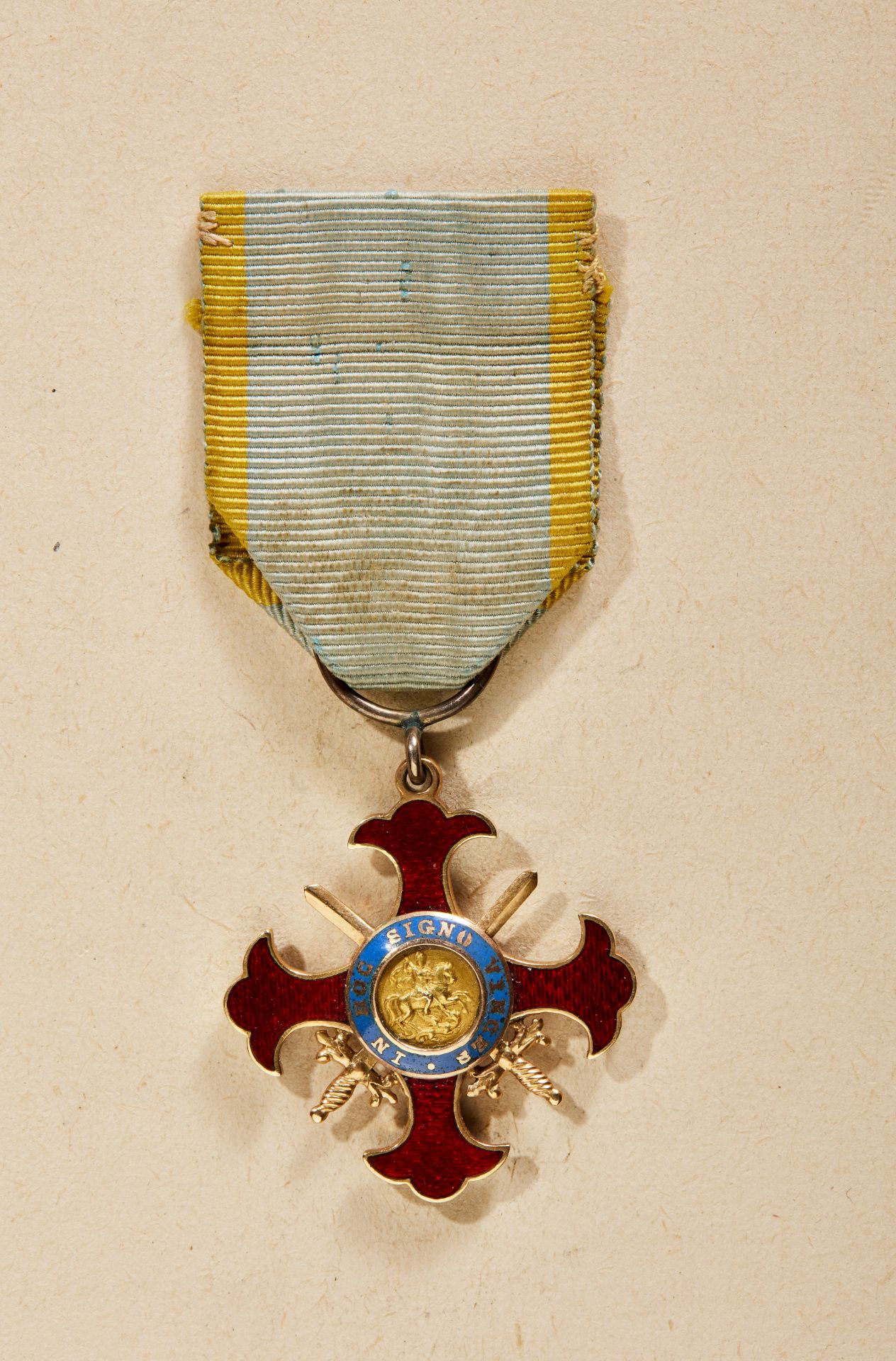 Königreich beider Sizilien : St. Georgsorden der Wiedervereinigung 1810-1866. Kreuz der Ritter 2...