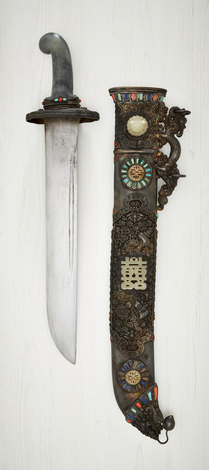 China : Spektakuläres Schwert der Chinesischen Kaisergarde - Geschenk an S.K.H. Tommaso di Savoi...