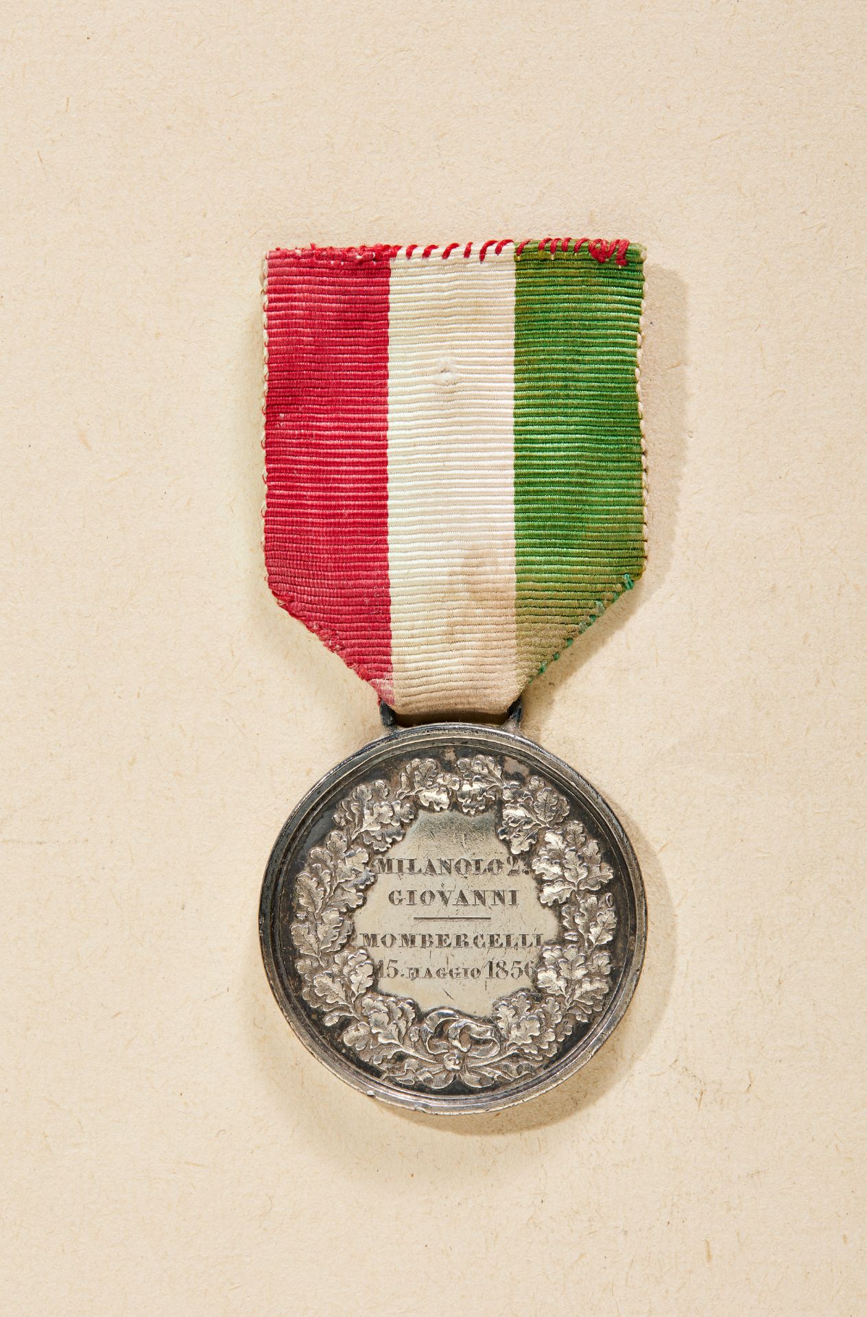 Königreich Italien - Königreich Sardinien : Silberne Medaille "AL VALORE CIVILE".