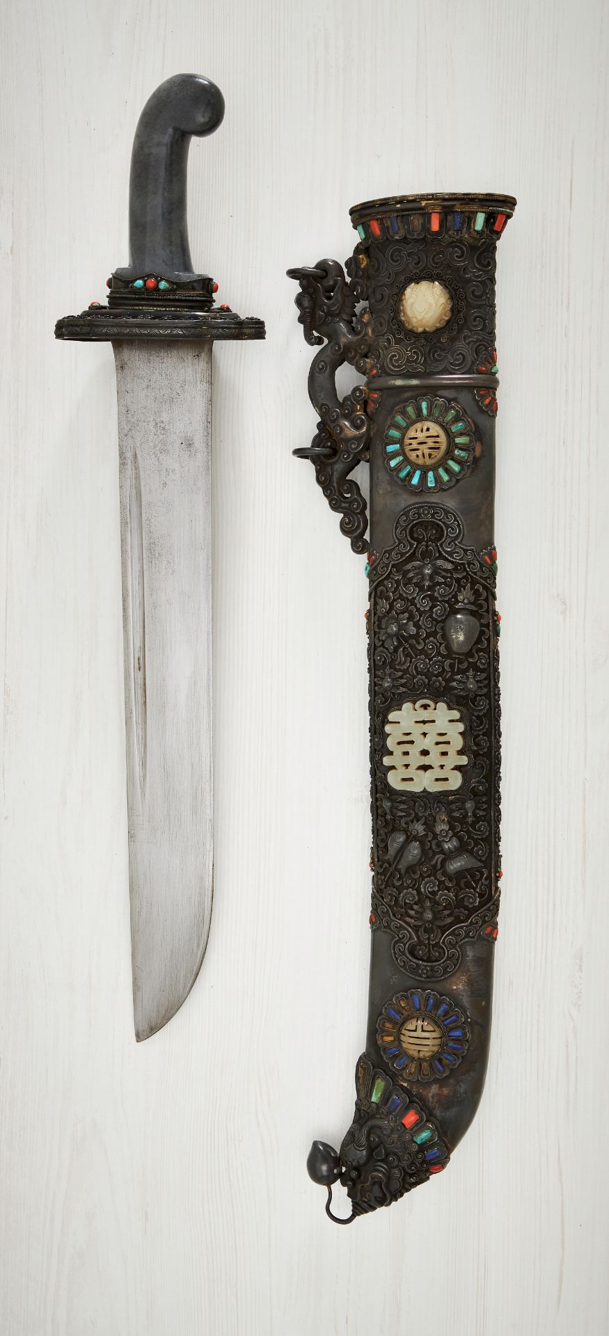 China : Spektakuläres Schwert der Chinesischen Kaisergarde - Geschenk an S.K.H. Tommaso di Savoi... - Bild 2 aus 3