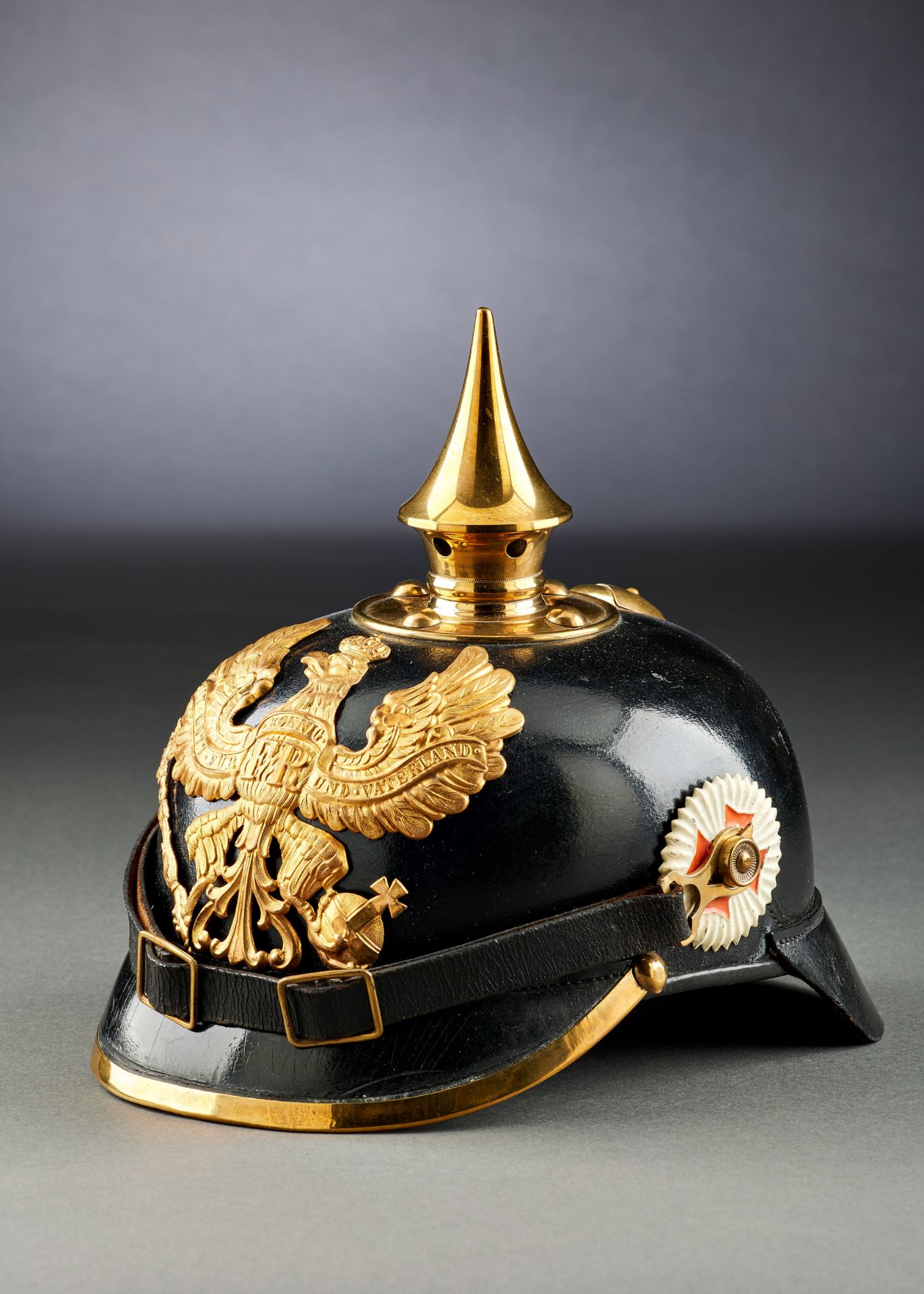 Preussen : Hansestadt Lübeck: Helm für Mannschaften des Infanterie - Regiments 162, 1902.