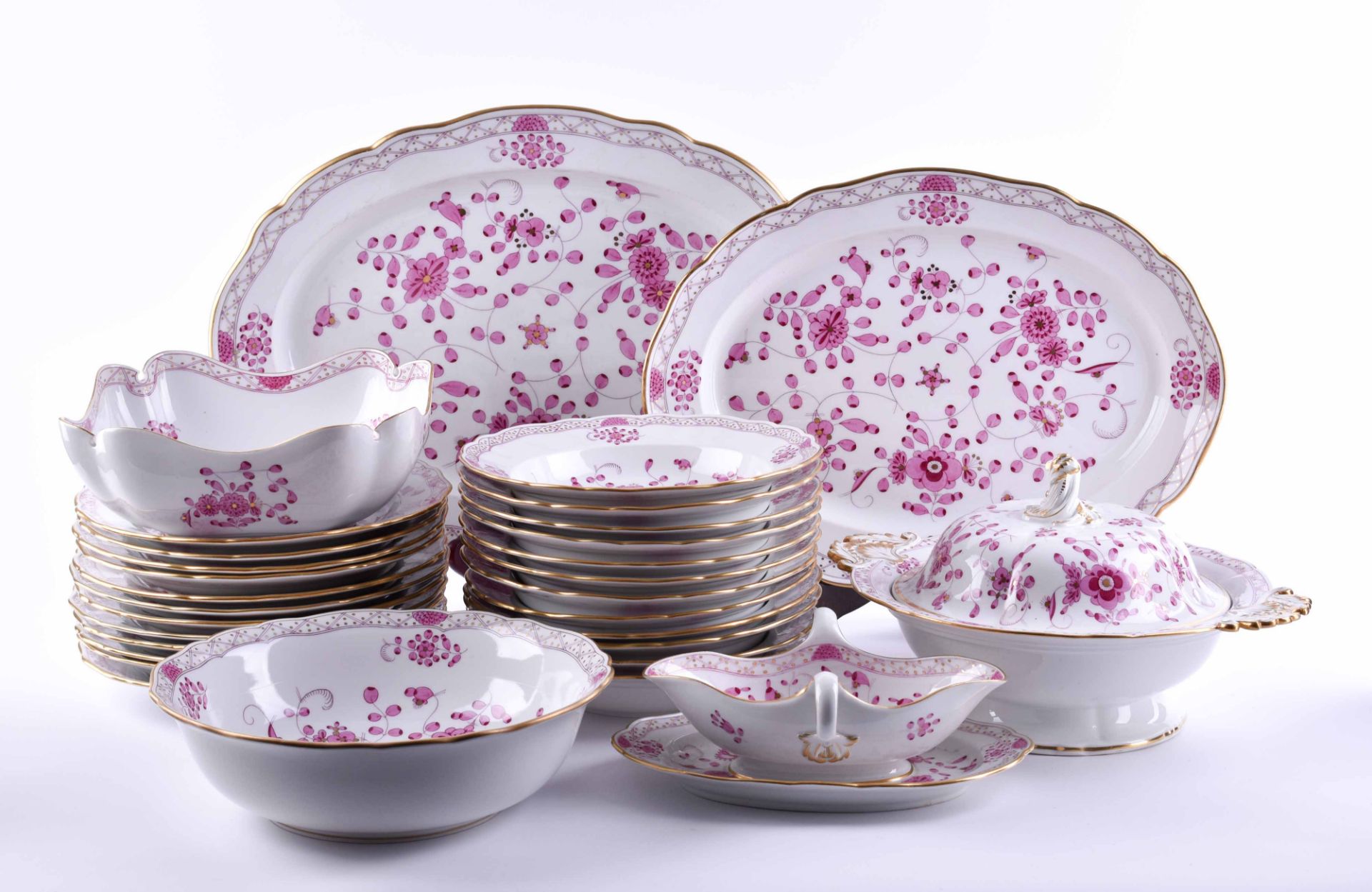 A group of porcelain dining service Meissen