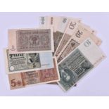 A bundle of banknotes German Reich 1936 - 1942