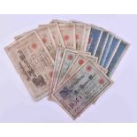 A bundle of banknotes German Empire