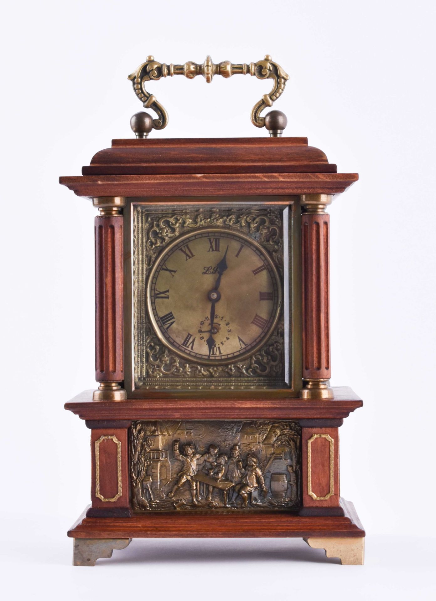 Table clock Wilhelminian style around 1890