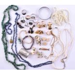 Box of costume jewelry