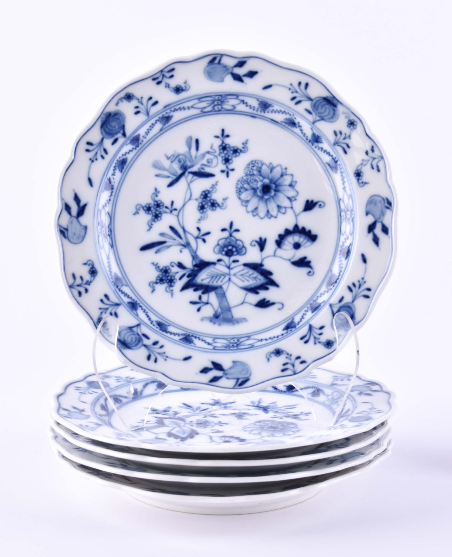 5 cake plates Meissen