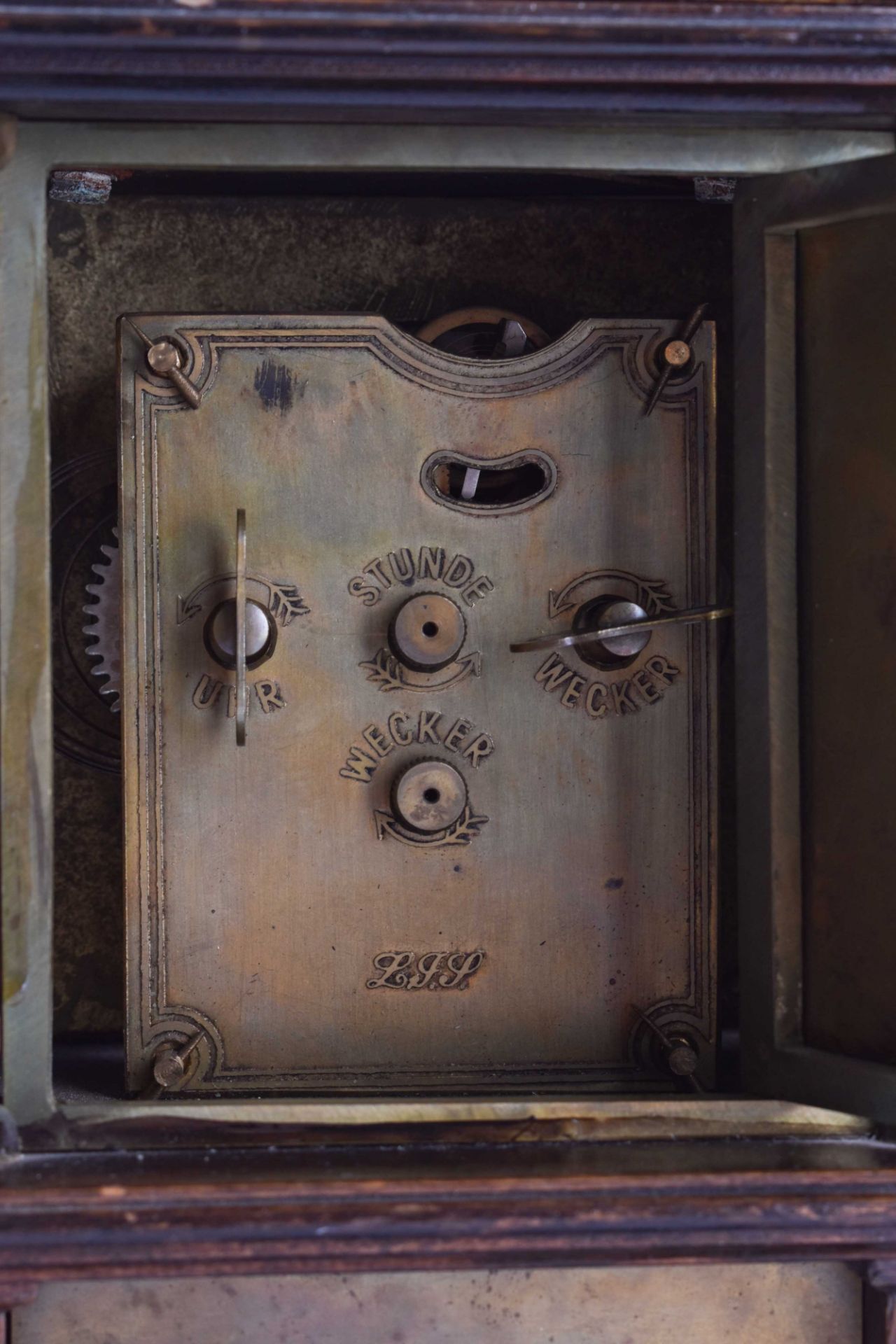 Table clock Lorenz Furtwängler & Sons around 1880 - Image 6 of 6