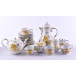 A group of porcelain Tea and coffee service Meissen