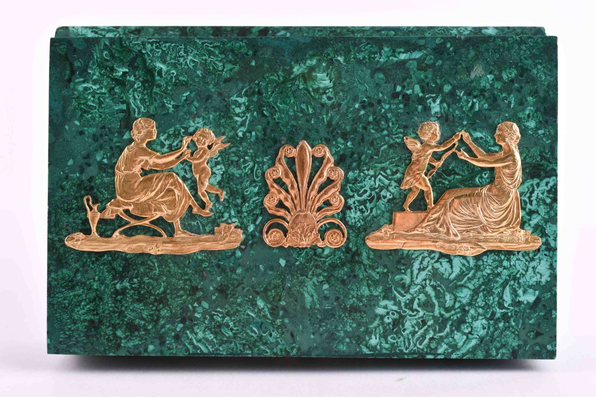 Malachite lidded box Russia