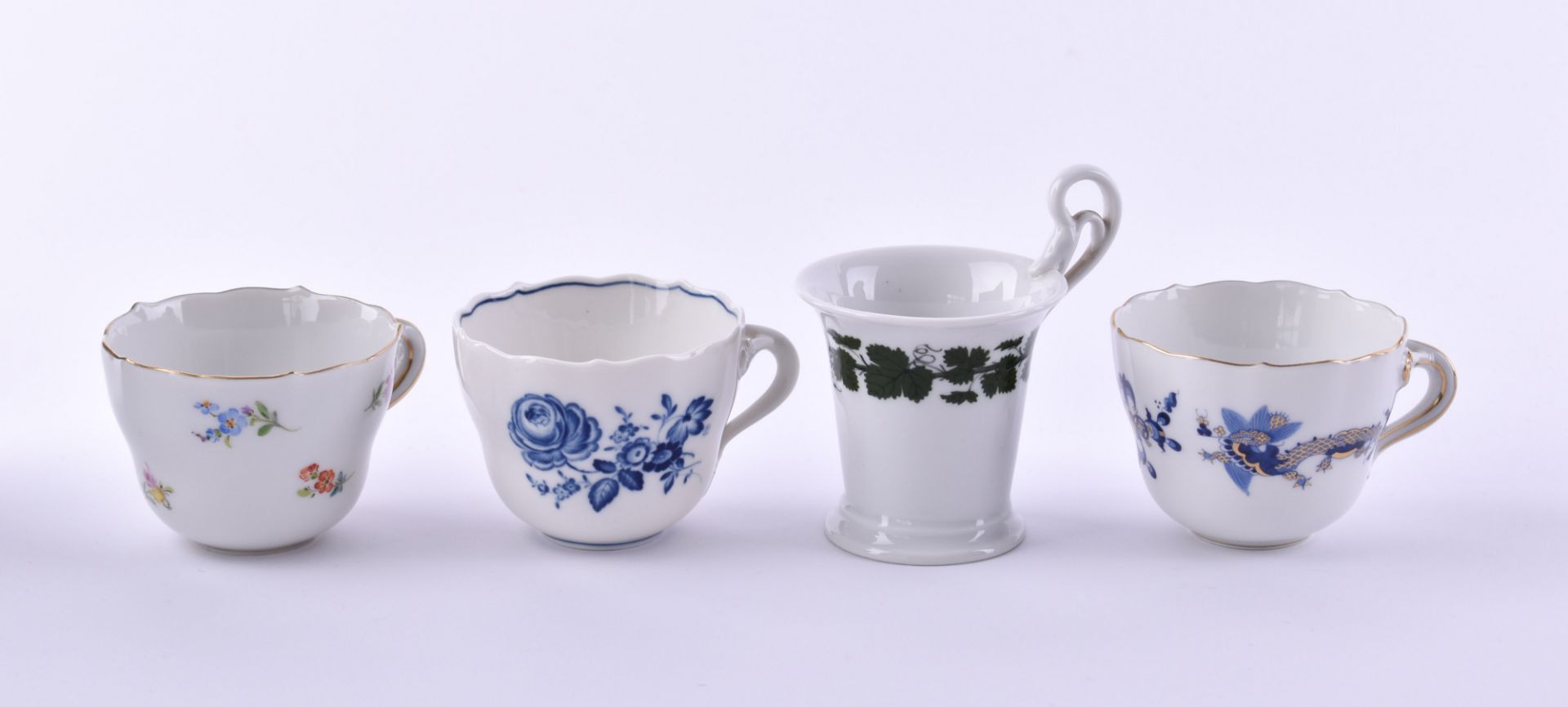 A group of porcelain mocca cups Meissen - Bild 3 aus 4