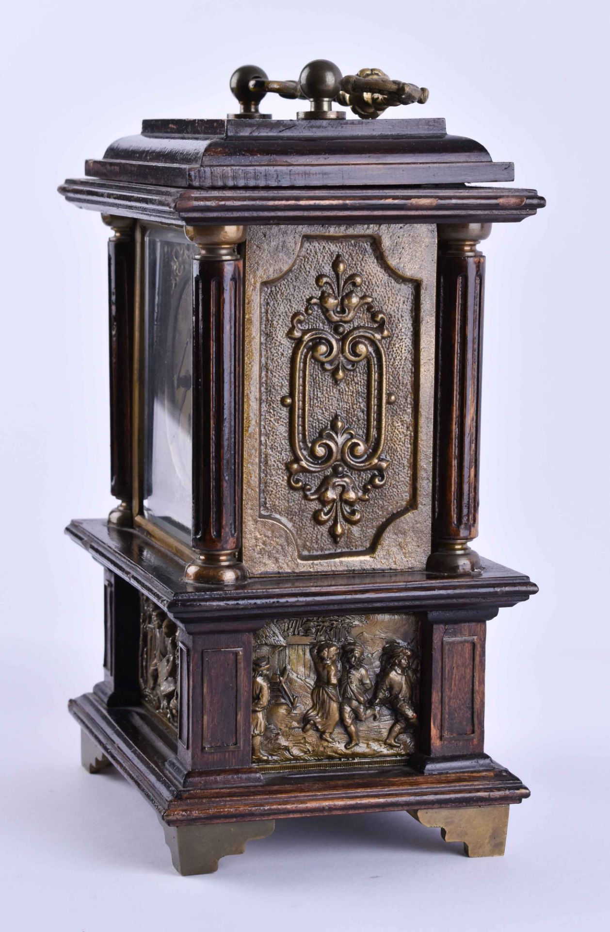 Table clock Lorenz Furtwängler & Sons around 1880 - Image 4 of 6