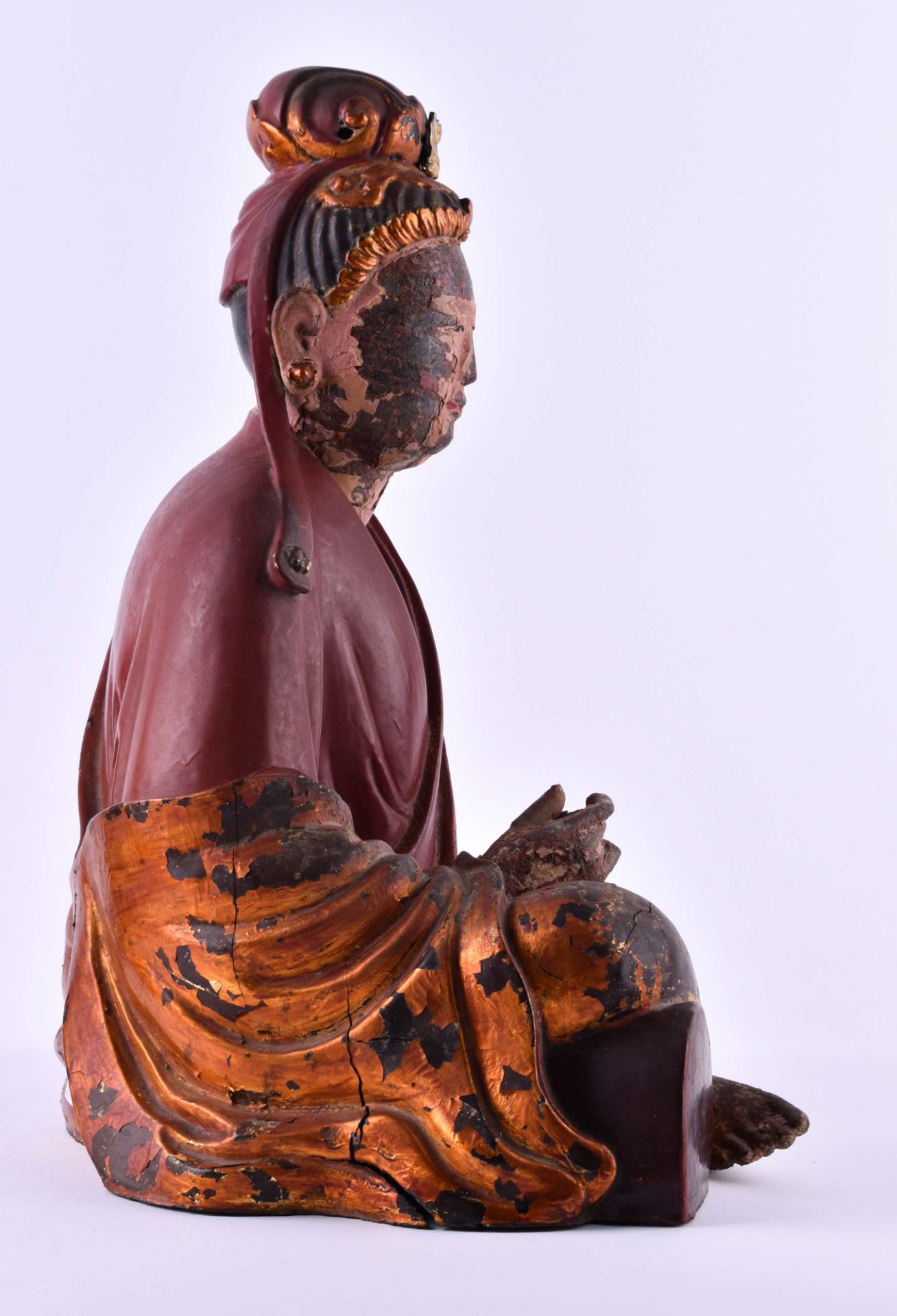 title: Temple figure Vietnam / South China Qing dynasty 18th / 19th century - Bild 6 aus 7