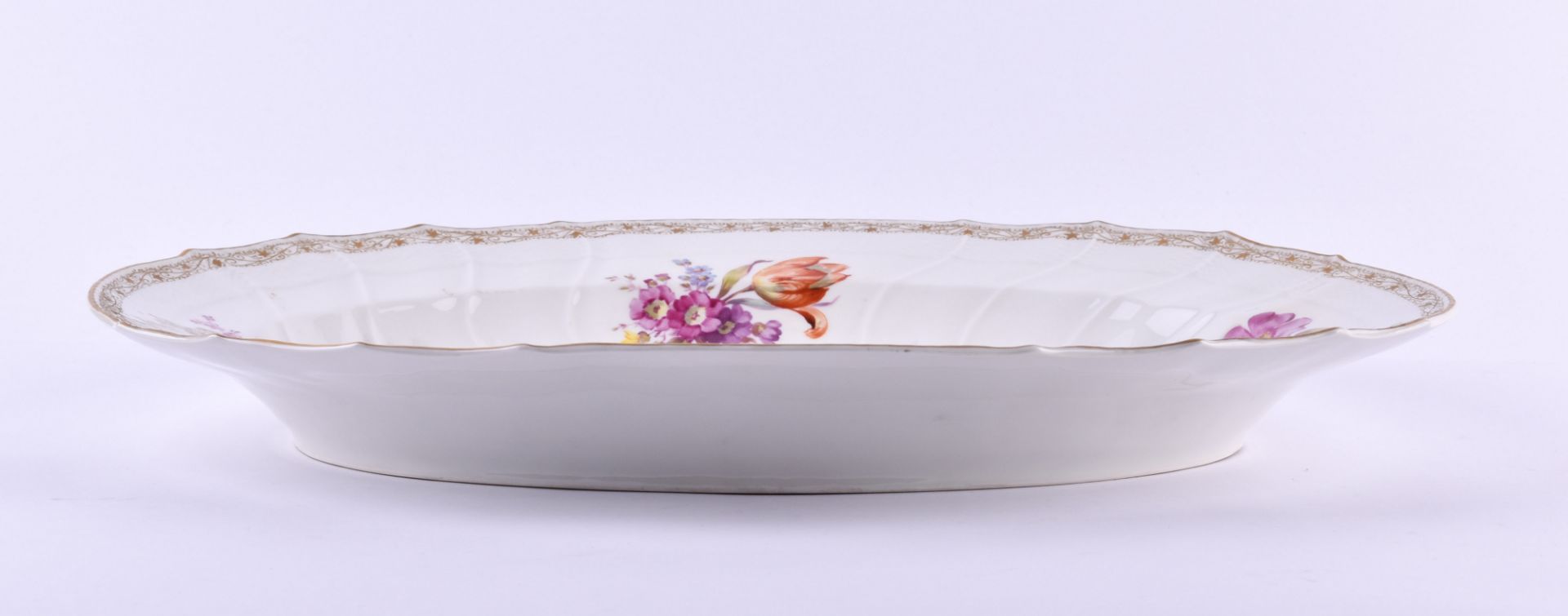 Large meat platter KPM Berlin Rocaille around 1850 - Image 3 of 6