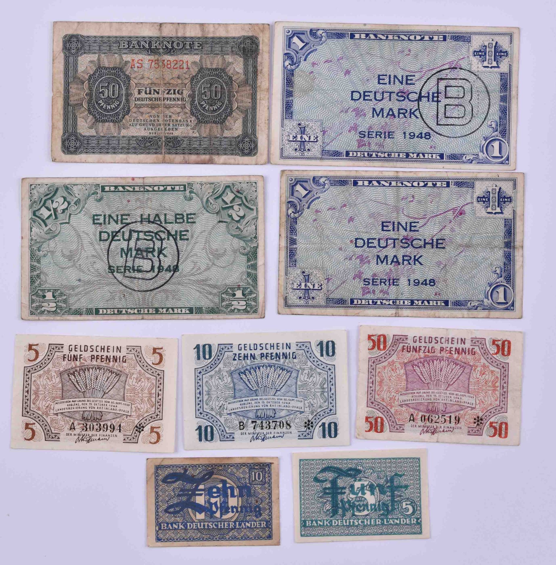 A bundle of banknotes 1947/48 - Bild 4 aus 6
