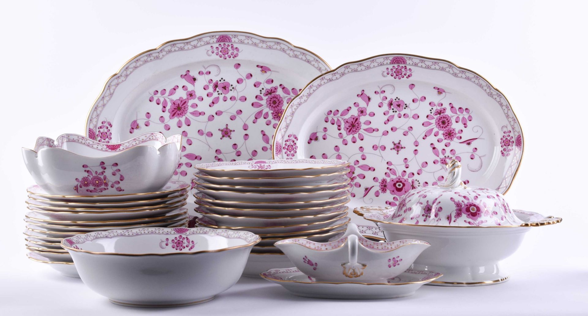 A group of porcelain dining service Meissen - Bild 2 aus 14