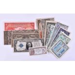 A bundle of banknotes overseas