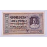 Banknote German occupation Ukraine 1942