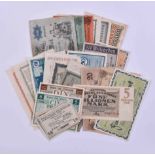 A bundle of banknotes emergency money German Reich