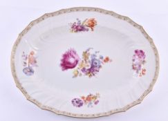 Large meat platter KPM Berlin Rocaille around 1850