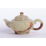 Small jade tea pot, China about 1900